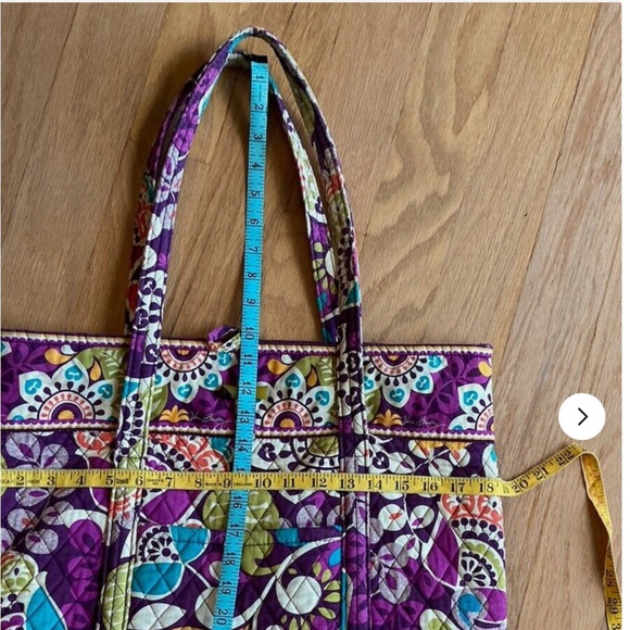 Vera Bradley “Plum Crazy” Villager Tote w/Matching Wallet - Picture 15 of 16